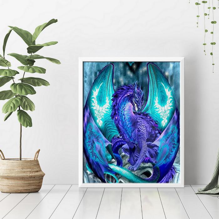 Purple Dragon Diamond Painting Diamond Painting - 3