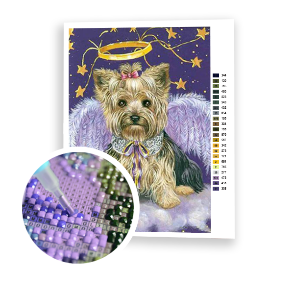 Diamond Painting Angelic Dog