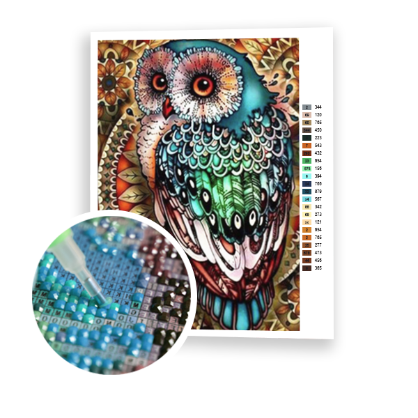 Diamond Painting Multicolor Owl