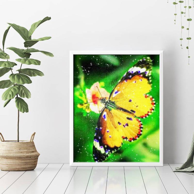 Yellow Butterfly Diamond Painting - 3