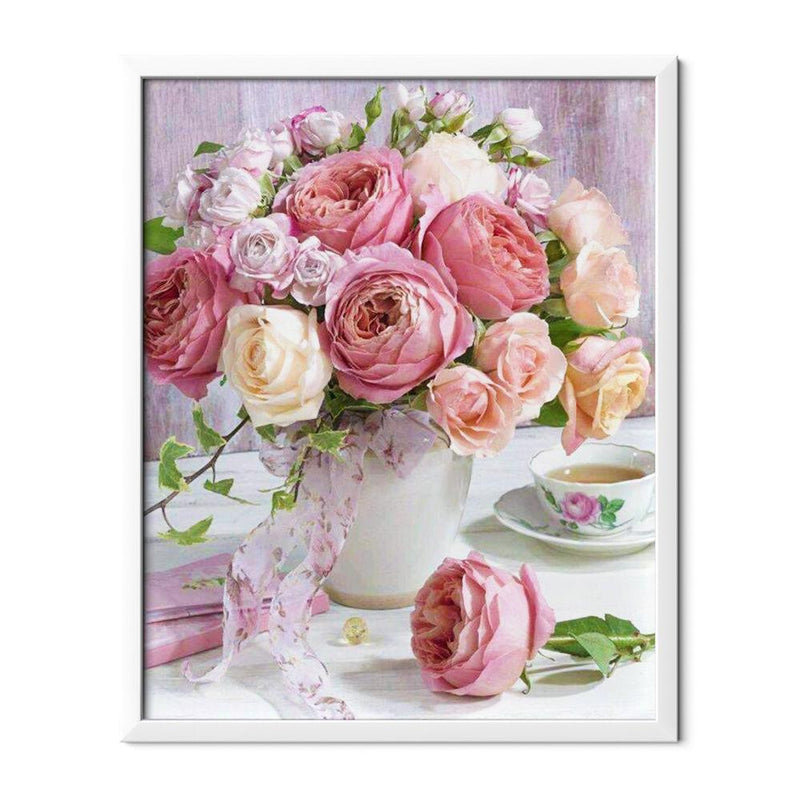 Roses in a Vase Diamond Painting - 1