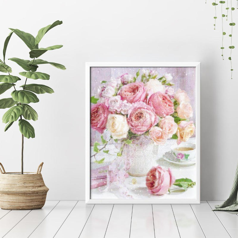 Roses in a Vase Diamond Painting - 3