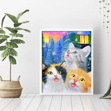 Cats In Winter Diamond Painting - 3