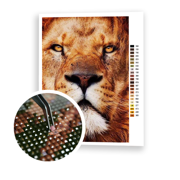 Diamond Painting Magnificent Lion