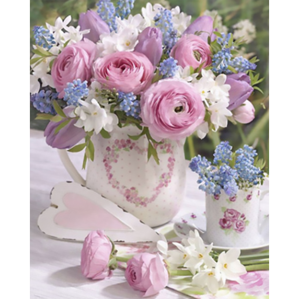 Diamond Painting Bouquet from the heart