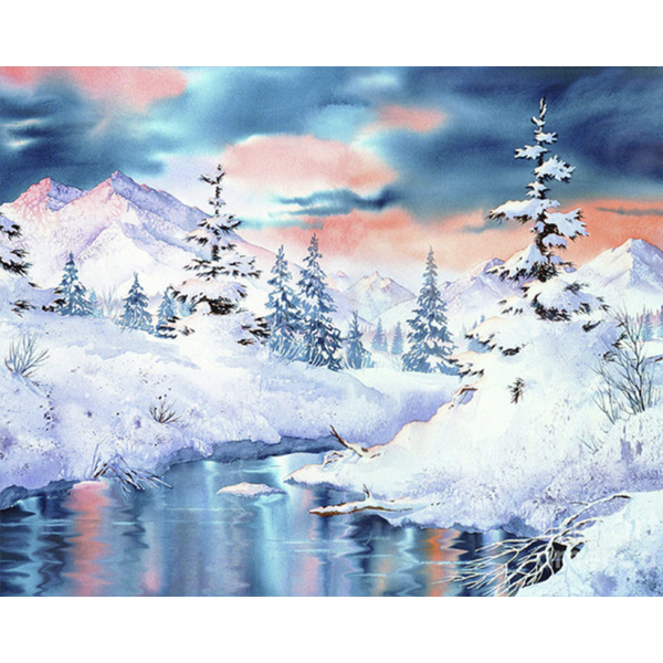 Diamond Painting Winter landscape