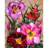 Diamond Painting Butterfly in flowers