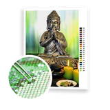 Diamond Painting Green Buddha