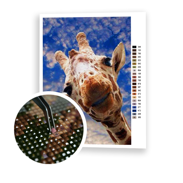 Diamond Painting Curious Giraffe