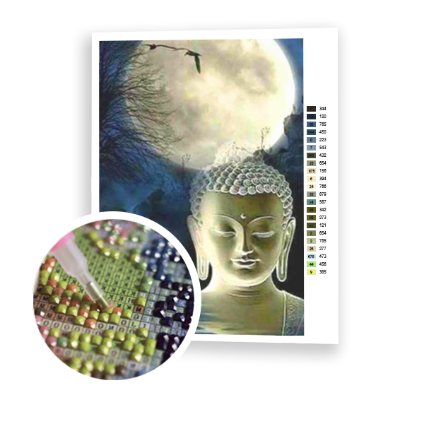 Diamond Painting Moon Buddha