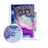 Diamond Painting Sleepless Cartoon Owl