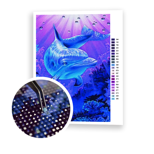 Diamond Painting Free Dolphin