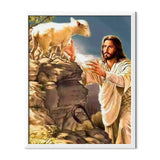 Jesus And Lamb Diamond Painting - 1