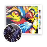 Diamond Painting Colorful Cat