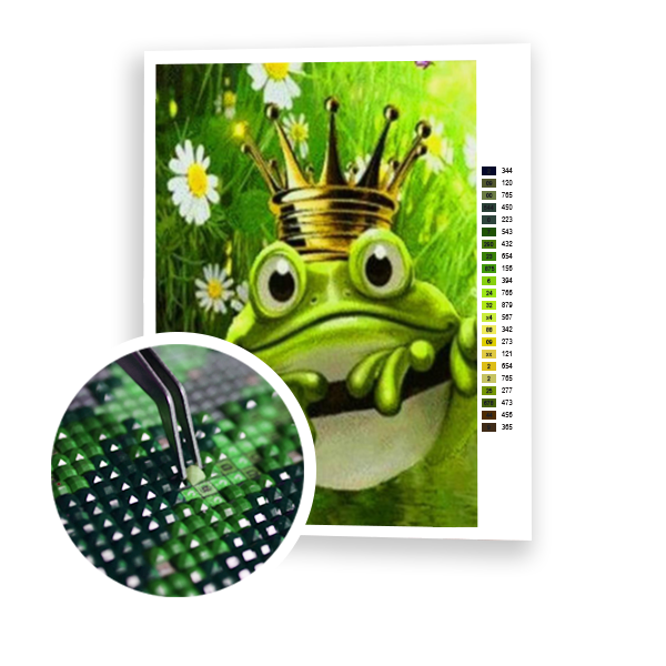 Diamond Painting Princess Frog