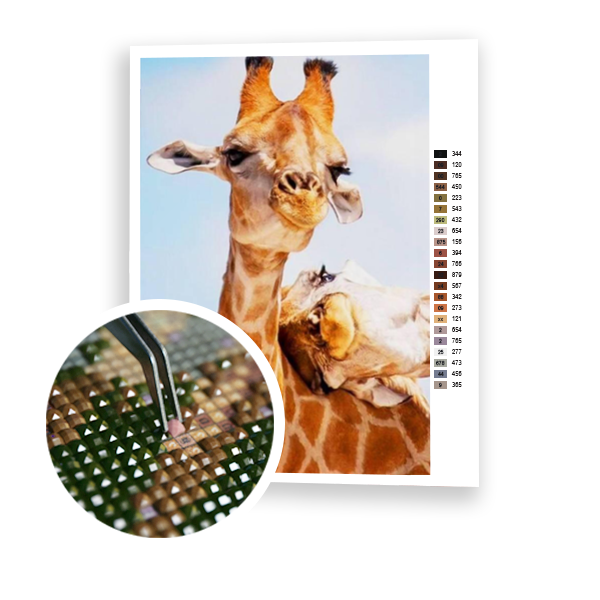 Diamond Painting Cute Giraffes