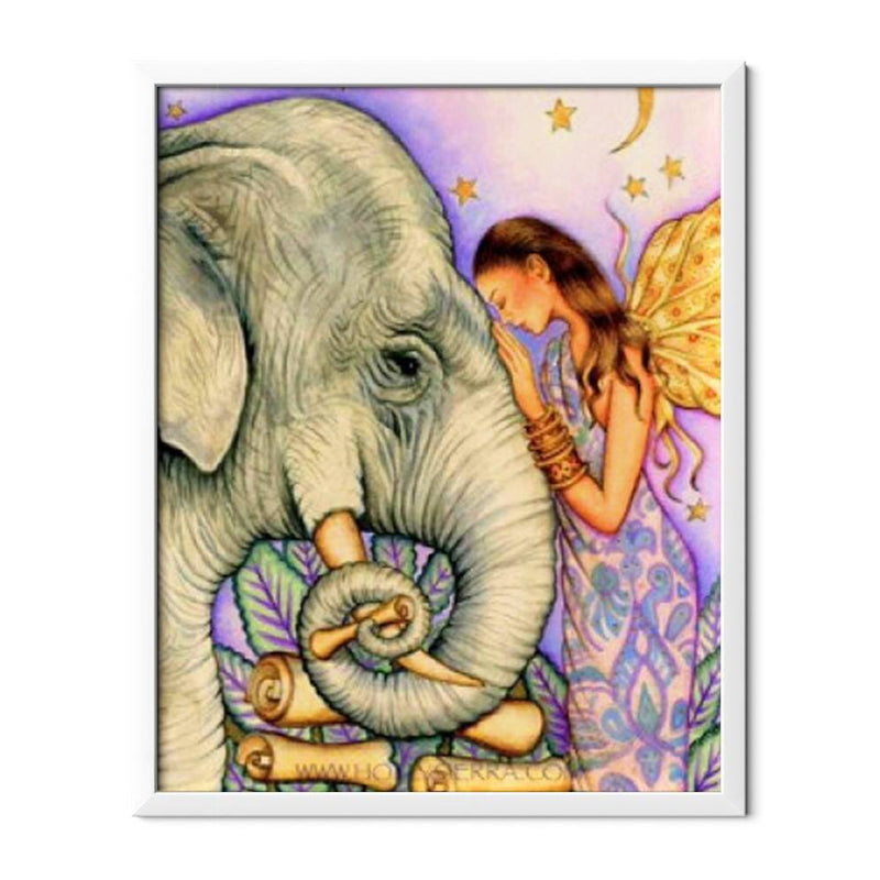 Elephant And Fairy Diamond Painting - 1