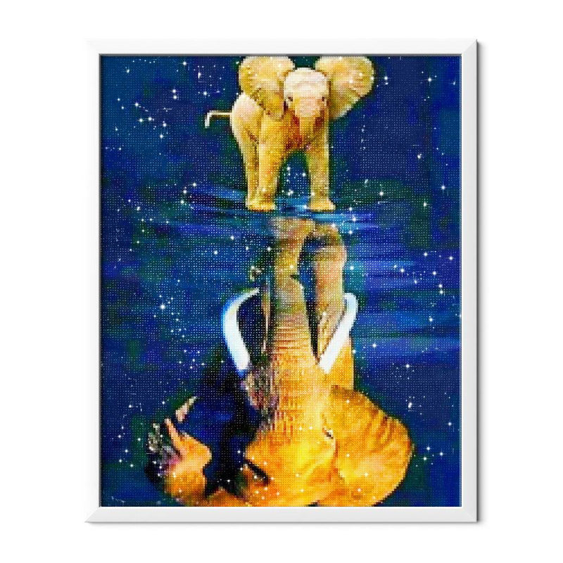 Elephant Baby Dreaming Big Diamond Painting - 2