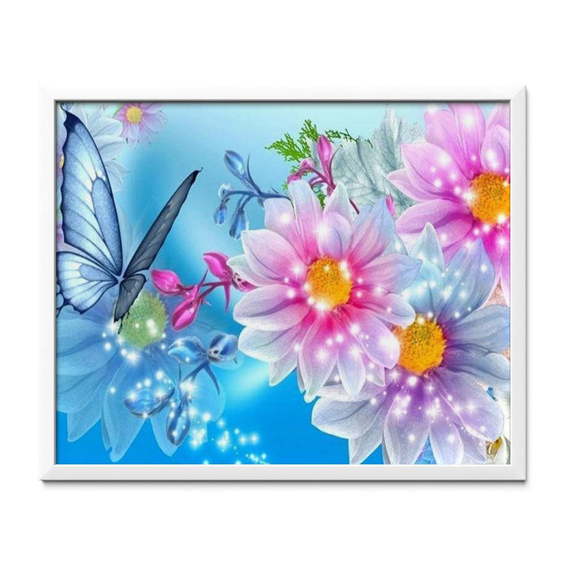 Butterly & Flowers Diamond Painting - 1