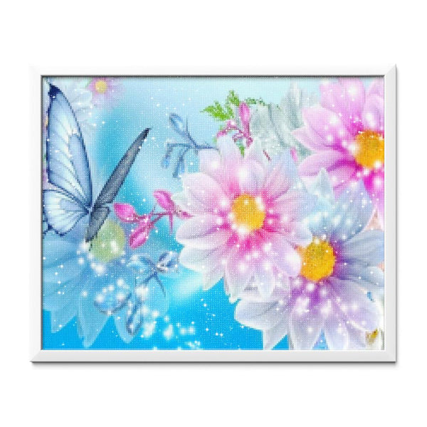 Butterly & Flowers Diamond Painting - 2