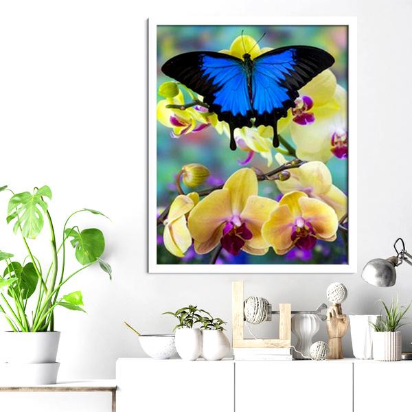 Butterfly And Orchid Diamond Painting - 2