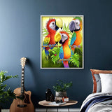 Cartoon Parrots