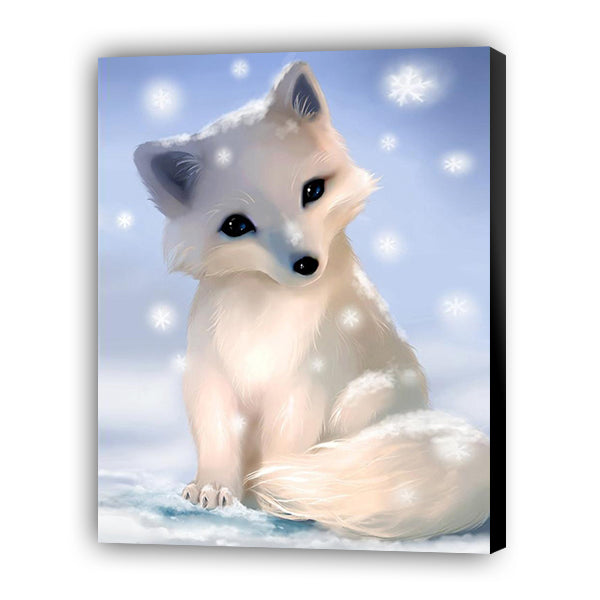 Cute White Fox