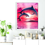 Dolphins In The Sunset Diamond Painting - 3