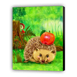 Happy Cartoon Hedgehog