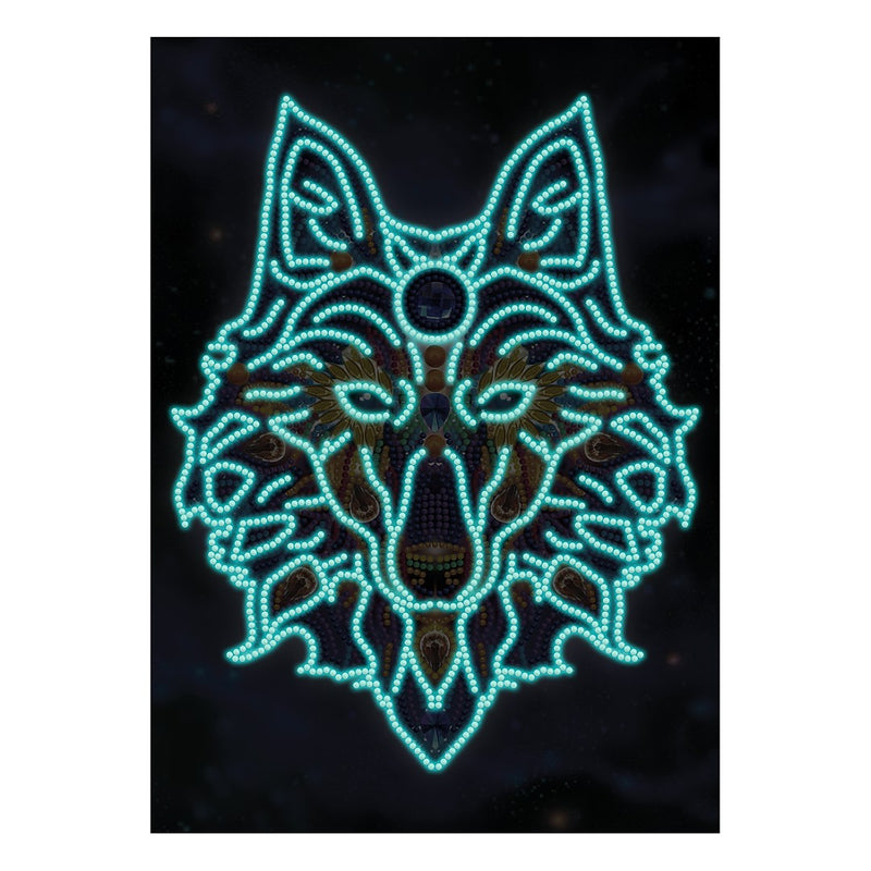 Diamond Painting Glowing wolf