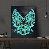 Diamond Painting Glowing owl