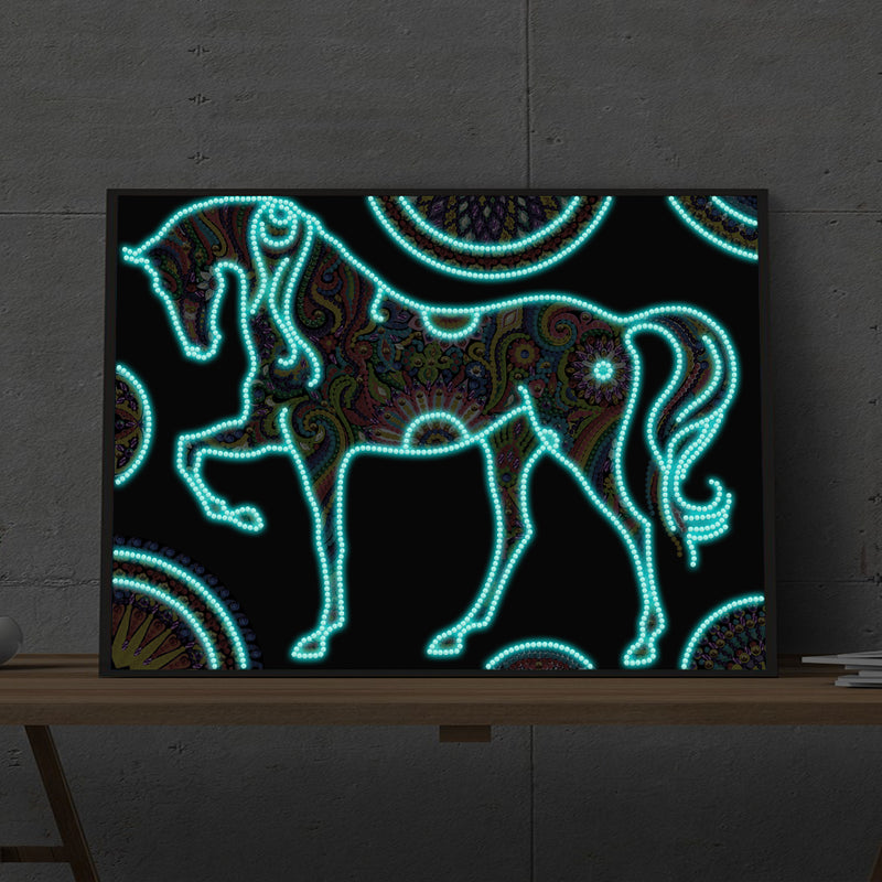 Diamond Painting Glowing horse