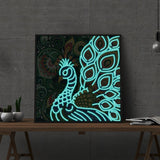 Diamond Painting Glowing peacock