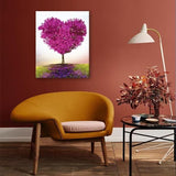 Heart - purple tree