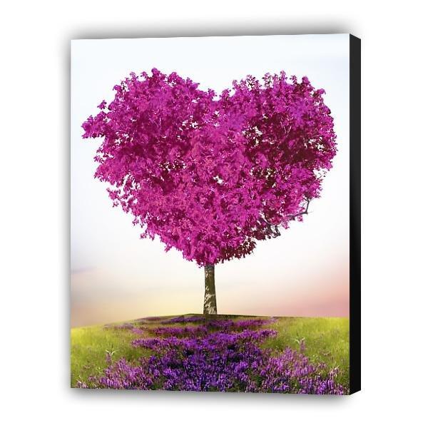Heart - purple tree