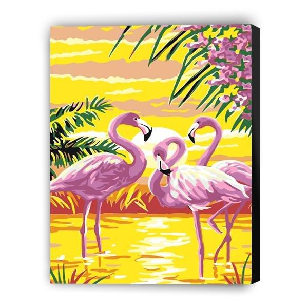 Bright flamingos