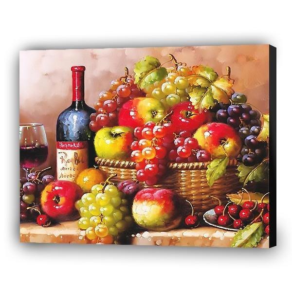 Fruits with wine