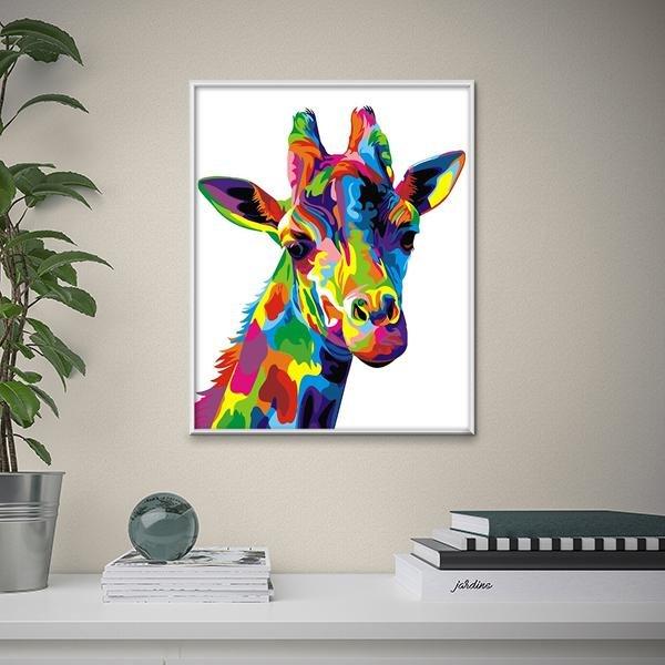 Colorful giraffe