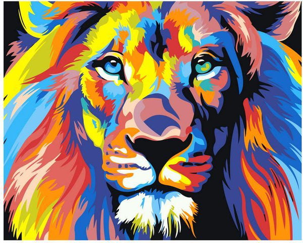 Colorful lion