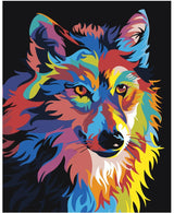 Colorful wolf